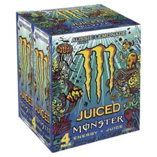 Picture of 500 Monster Aussie Lemonade 4pk x6 DRS